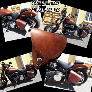 sacoche Myleatherbikes sur Softail Street bob (10)